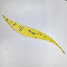 Deepak Tailor Armhole Curve Ruler Set, 3 Pieces, Yellow Sewing Pattern Template for Sleeve Cutting image 3