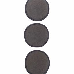 Kiks Bamboo Reusable Charcoal Make up Removing Pads // Triple Layered Facial Cleansing Pads // Eco-Friendly Set Of 5 Pads image 1