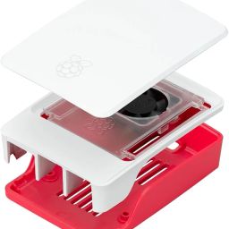 Raspberry Pi Case for Raspberry Pi 5 Model B Boards, Plastic, Red-White (Raspberry PI 5 Offical Case) image 1