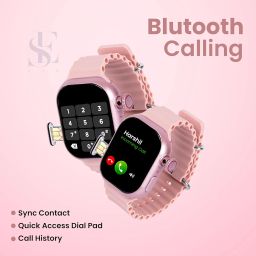 SE HUB HW Watch X Call – The Ultimate Smartwatch with Smartphone Features |AMOLED Curved Display | 4GB RAM + 64GB Storage |180° Dual Camera | SIM, WiFi | Play Store | Bluetooth & Charging(Pink) image 5