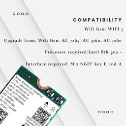 Plugnet | Intel Dual Band Wireless-AC 8265 8265AC NGFF WiFi Card, 867 Mbps, Bluetooth 4.2, M.2 2230/1216, for Windows 11/10/Linux (for only Laptop) image 4