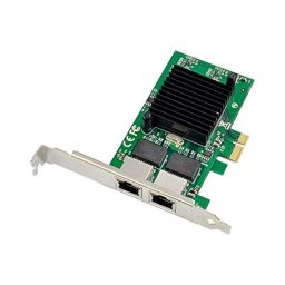 X-MEDIA Dual Port 10/100/1000Mbps Intel 82575EB Gigabit Ethernet PCI Express PCIe x1 Server Network Card/Network Adapter, Windows 10 & Linux Supported [XM-NA3821] image 1
