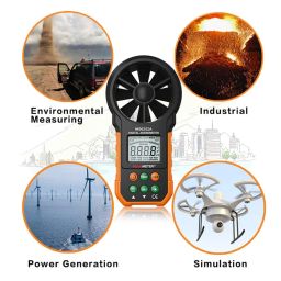 amiciSense PEAKMETER PM6252A Digital Anemometer Handheld LCD Electronic Wind Speed Air Volume Measuring Meter With Backlight and 1x9V Battery image 5