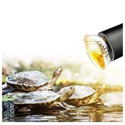 KSH Store-Black Reptile Heat Lamp-50W UVA/UVB Turtle Basking Light with Holder&Dimmer-Reptile Lamp with Fixture, Suit for Lizard,SNAKS,Tortoises Reptile &Amphibians.UV Light for Turtle Tank image 4