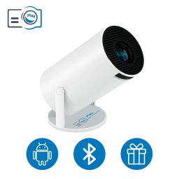 PLAY New Launched 4K 2K Full HD LED 180 Degree Rotation Android 12, 5000 lumens with WiFi Bluetooth inbuilt Speakers Portable Freestyle Projector image 1