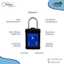 FeTaca Advanced Waterproof GPS E-Lock Tracker: Secure Tracking for Trucks, Containers, and Heavy Vehicles with Enhanced Security image 1