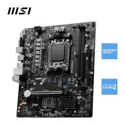 MSI PRO B650M-E Motherboard, Micro-ATX - Supports AMD Ryzen 9000/8000/7000 Series Processors, AM5 - DDR5 Memory Boost 6800+MHz/OC, 1 x PCIe 4.0 x16, 1 x M.2 Gen4 image 2