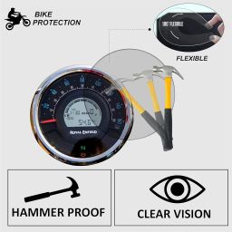 ASRYD Motorbike Speedometer Scratch Guard Screen Protector for Meteor 350cc image 2