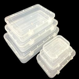 URBAA Small Storage Boxes container with Lock Lid,Jewellery Case Organiser(PUREPACK234567), (Size No. -2,3,4,5,6,7) Set Of 6 boxes image 3