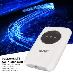 4G LTE USB WiFi Modem, USB WiFi Access Points Memory Box, 300Mbps Unlocked 5G WiFi SIM Card Slot, Built-in Wireless Portable WiFi Router image 1