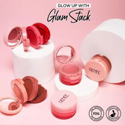 RENEE Glam Stack 3-In-1 Lip & Cheek Tint - Pink 4.5g - 3 Shades in 1, Rich Creamy Natural Seamless Finish, Smooth & Blendable Formula - Travel Friendly, Quick & Easy to Use image 4