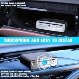 Car Universal CD Player USB Connection Portable CD Players for Car Android Navigation/TV/Laptops Desktops with USB Port Plug and Play (Android Version 4.4 and Above) image 5