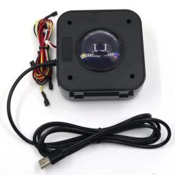 USB Arcade Game Trackball Mouse Illuminated LED Round 4.5cm USB Connector Screws image 1