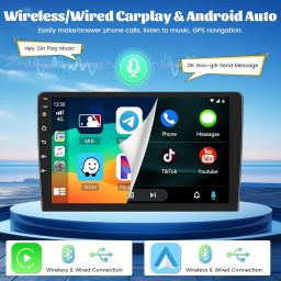 Roinvou 8 Cores 6+128G Android Radio Upgrade for Chevy Malibu 2011-2014, 9'' HD Touchscreen with Wireless CarPlay Android Auto GPS Navigation WiFi Backup Camera Mirror Link Bluetooth Mic FM RDS image 2