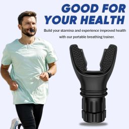 Portable breathing exercise device for lungs, Breathing trainer with Resistance Adjustable,Easy to Clean and Use, excellent quality silicone, Improve Breathing Capacity and Endurance. image 3