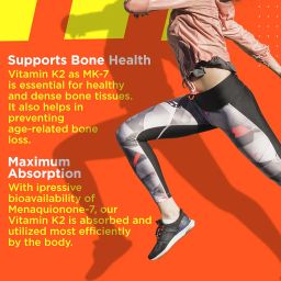 HEALTH VEDA ORGANICS PRIVATE LIMITED Vitamin K2|100% Vegetarian Vitamin K2 Benefits In Bone Health - 55Mcg - 120 Vitamin K27 Capsules image 5