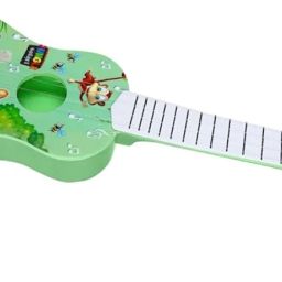 Toyshine 21" Jungle Theme 4 String Guitar Easy-to-Hold Thin Frets Low String Musical Instrument Learning Educational Toy Gift for Toddlers Kids image 5