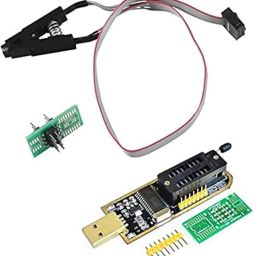 KEERTAN KALP CH341A 24 25 Series EEPROM Flash BIOS USB Programmer + SOIC8 SOP8 Flash Chip IC Test Clips Socket Adpter ProgrammerAN KALP image 1