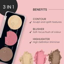 CHEEK-A-BOO Blusher & Highlighter Palette For Face Makeup | Shade-02, image 4