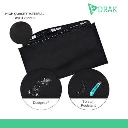 Keyboard Dust Productive Bag Case Sleeve Pouch for UniversalKeyboard, Logitech/Razer/Das/Havit/Apple Magic Keyboard Protector, Wireless/Wire Computer/Gaming PCKeyboard Dust Cover KC1(Black) image 4