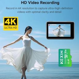 KEXIN 256GB Micro SD Card with SD Adapter, microSDXC UHS-I U3 V30 A1 Memory Card, 90MB/s Read 30MB/s Write, 4K/8K UHD High Speed TF Card for GoPro, DSLR Camera, Drone, Android Phone (1 Pack) image 1