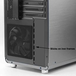 120mm Dust Filter for Computer Cooler Fan, Magnetic Frame PC Fan Dust Mesh PC Cooler Filter Dustproof PVC Cover Computer Fan Grills (2pc Pack) image 3