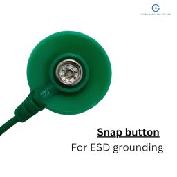Global Statclean Systems ESD Grounding Cord with 3-Pin Plug, 1 M ohm, 2.5-3 m, (Pack of 2) image 2