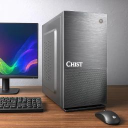 CHIST Server PC X32 (Xeon-E2680 V4 Processor 14Cores 28 Threats Upto 3.30Ghz/DDR4 32GB RAM/512GB SSD/GT 730 4GB Graphic Card/Dual 1Giga LAN,Server 2022) /WI-FI-Bluetooth image 1