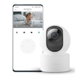Xiaomi Mi Wireless Home Security Camera 2i | Full HD Picture | 360 View | 2MP CCTV | AI Powered Motion Detection | Enhanced Night Vision| Talk Back Feature (2 Way Calling), 1080p, White image 1