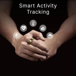 Leaf Halo Smart Ring – Health Tracker with Stress & Sleep | Includes 30+ Workout Modes | Tracks HRV, Heart Rate, SpO2 & Periods | For Men & Women | Start with Ring Sizing Kit | Luxe Gold – Size 11 image 3