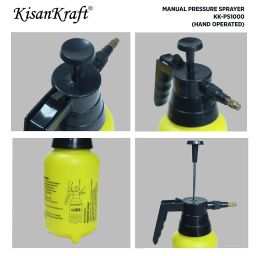 KisanKraft KK-PS1000 Hand Operated 1 Liter Sprayer | Compact and easy to use | Ideal for small-scale spraying | Hand-operated design for precise control | Perfect for home gardens and small crops image 2