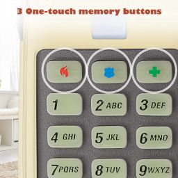 AT&T TRIMLINE 210 Corded Home Phone, No AC Power Required, Improved Easy-Wall-Mount, Lighted Big Button Keypad, 13 SpeedDial Keys, Last Number Redial, Mute, Flash, Volume Control, Beige image 3