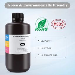 ELEGOO ABS-Like Resin Rapid UV Curing 405nm Standard Photopolymer Resin ABS 3D Resin High Precision Non Brittle Non Toxic for LCD 3D Printer White 1000G image 3