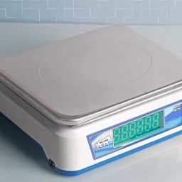 GVC High Accuracy 30Kg Counter Rechargeable Weight Machine with Stainless Steel Top with 2 Days Battery Backup - Upto 1 Year Warranty for Shop, Market, Home, Resturant, Kitchen Weighing Scale image 2