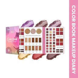 Maliao 52 Color Makeup Palette - All-in-One Highlighter, Contour, Blusher, Eyeshadow, Eyebrow Shades for Professional & Daily Use image 1