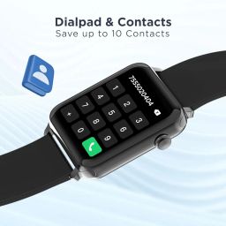 boAt Wave Call Smart Watch w/Bluetooth Calling, 1.69" (4.2 cm) HD Display w/ 550 NITS & 70% Color Gamut, 150+ Watch Faces, Multi-Sport Modes,HR,SpO2, IP68(Bold Black) image 2