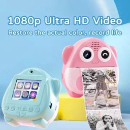 RFV1 Mini Camera Printer, Click Photo Print, Inkless Bluetooth HD Print | Compatible with Android, iOS Mobile. Instant Print Pictures and Labels for Boys and Girls,Best Gift for Kids (Cute Piggy) image 3