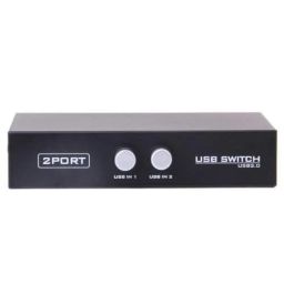 KraijjaRetail 2 Ports USB Switch for PC Sharing Switch Hub Box, Printer Splitter for Two Computers Sharing 1 Scanner Printers Projector Camera and Keyboard image 2