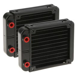 The Style Sutra 2Pcs G4/1 Aluminum Computer CPU 10 Pipes Water Cooling Radiator System 120mm|Computers/Tablets & Networking | Computer Components & Parts | Fans Heat Sinks & Cooling image 3