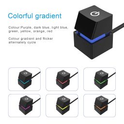ZORBES® Desktop Computer Power Switch, Computer On/Off Switch, Push Button CPU Power Switch Button for Household Office Hotel Extension Cord, External Remote Start PC Motherboard Switch Button Cable image 3