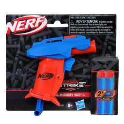 Nerf Alpha Strike Slinger Sd-1 Single-Fire Dart Blaster - Includes 2 Official Nerf Elite Foam Darts, Easy Load Prime Fire,Multicolor image 2