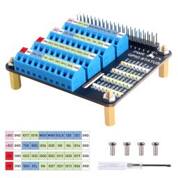 GeeekPi Raspberry Pi GPIO Screw Terminal Block Breakout Board HAT with GPIO Status LED, Raspberry Pi GPIO Expansion Board Breakout Module for Raspberry Pi 4B/3B+/3B/2B/B+/Pi Zero W/Pi Zero 2 W image 1