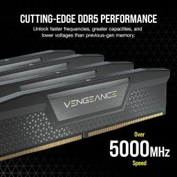 CORSAIR Vengeance 16GB RAM (1x16GB) DDR5 DRAM 5200MHz Memory Kit Black CMK16GX5M1B5200C40 image 2