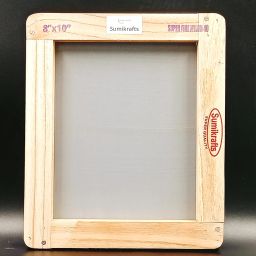 sumikrafts Screen Printing kit for Beginners: Screen Printing Wooden Frame Small 8"x10" Pre-Stretched Mesh no 40+6 Assorted Acrymine Dyes+7 inch Squeezee-for Textile and Apparel image 2
