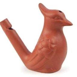 Generic Clay Bird Water Whistle, Multicolour, Set of 2 image 1