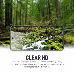 SupCares Military-Grade Gorilla Tempered Glass Screen Protector for iQOO 12, iQOO Neo 9 and Neo 9 Pro (6.78 Inch) With Installation Kit | Edge to Edge Coverage | Black image 2