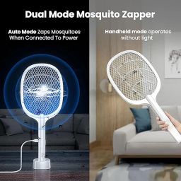 Mosquito Bat with UV Light Lamp Five Nights Mosquito Killer Autokill 2 in 1 Mosquito Racket 1200mAh Lithium ion Rechargeable Battery Handheld Electric Fly Swatter image 3