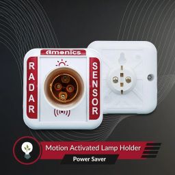 Amonics® Motion Sensor Bulb Holder – Auto On/Off in Darkness Only, 500W Max Load, Ideal for Indoor & Outdoor Lighting image 1