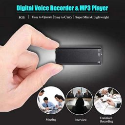 Mini Smart Spy Voice Audio Recorder Super Long Storage Capacity 8GB | up to 14 Hours Recording | Date & Time Stamp | Easy to Use | Crystal Clear Digital3 Recording Mp3 Player image 4