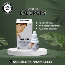 "Vision Eye Drop - Ayurvedic Eye Drop for Clear Vision and Soothing Relief | Natural Formula (Pack of 3 Vials of 15ml Each) image 1